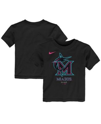 Nike - Toddler Black Miami Marlins 2025 City Connect Logo T-Shirt