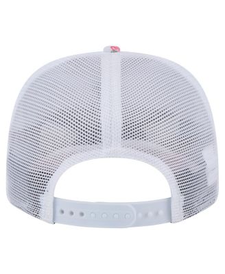 Men's White Los Angeles Angels Flamingo Mesh Back 9SEVENTY Stretch-Snap Hat