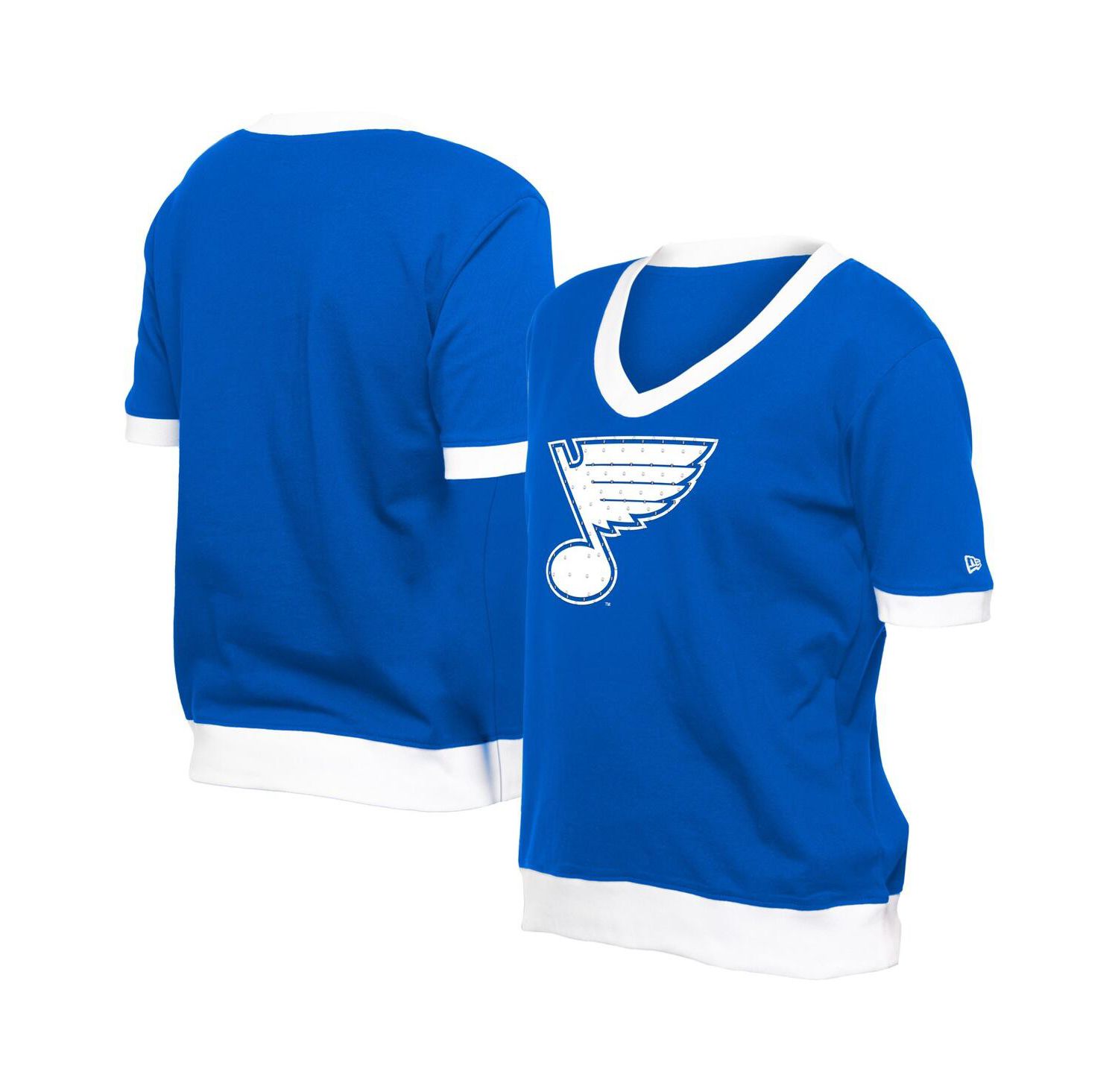 Women's Blue St. Louis Blues Game Day Rhinestuds T-Shirt