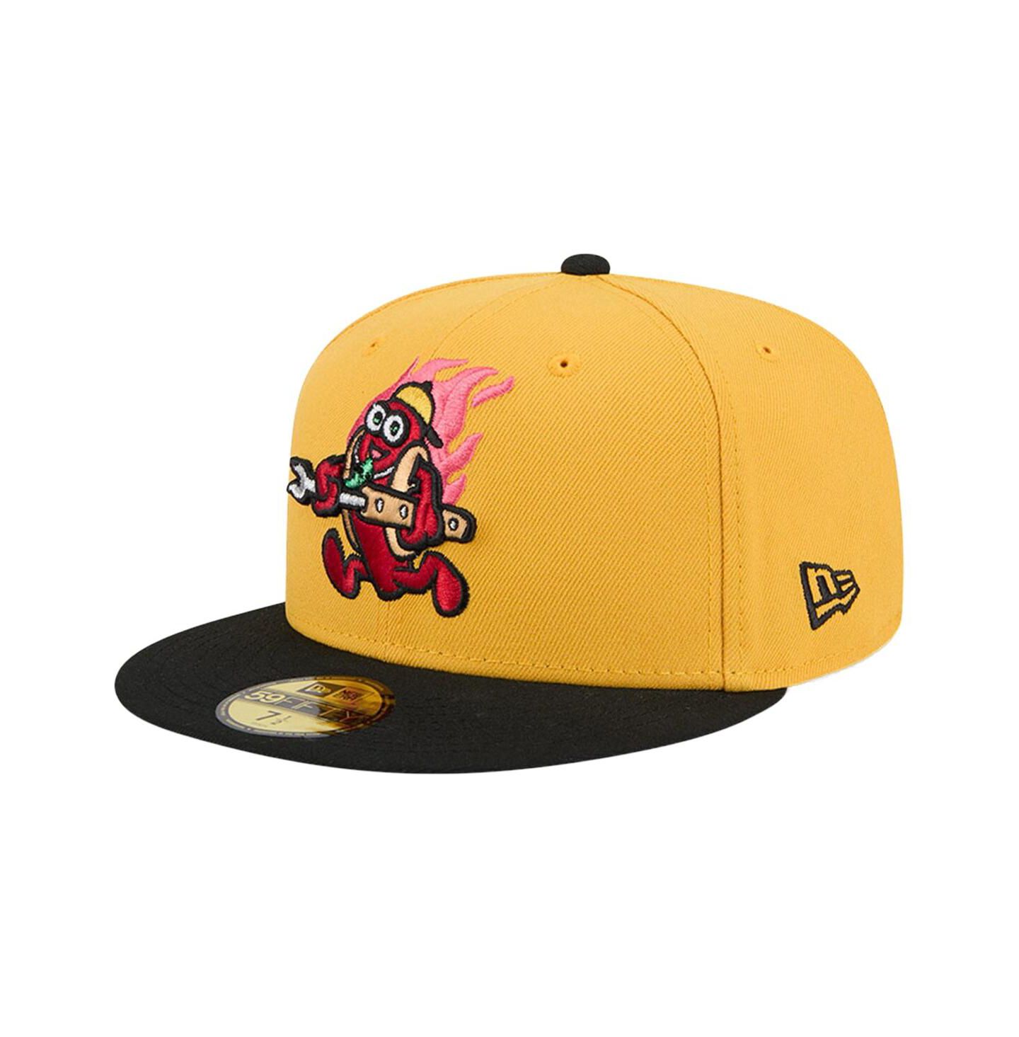 Мужская кепка New Era Yellow Akron RubberDucks Copa de la Diversion 59FIFTY Fitted Hat — фото 1