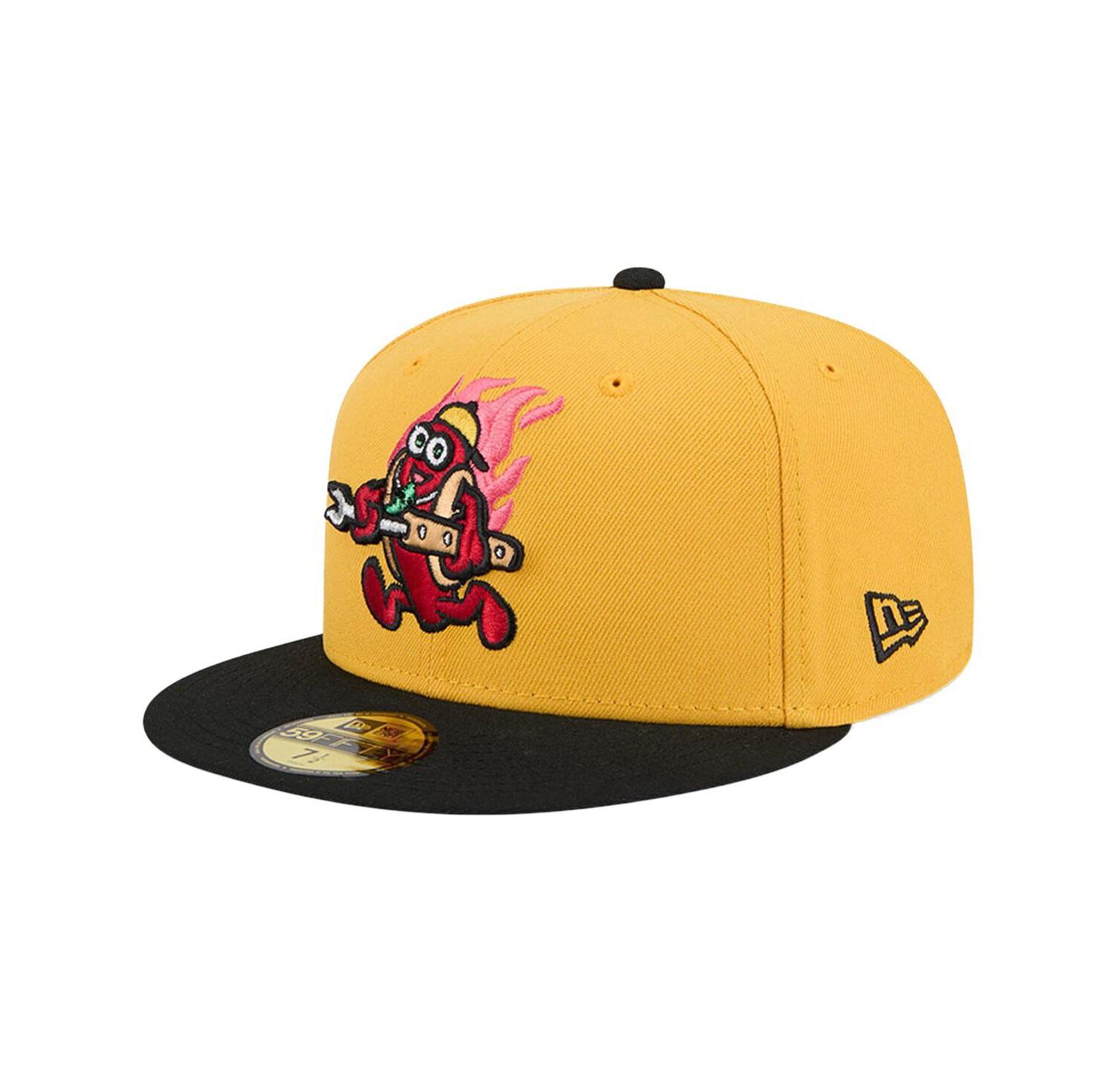 Men's Yellow Akron RubberDucks Copa de la Diversion 59FIFTY Fitted Hat