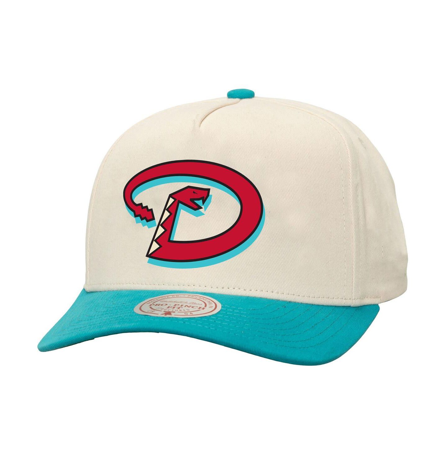Кепка Mitchell & Ness Cream Arizona Diamondbacks Basic Pro Adjustable Hat — фото 1