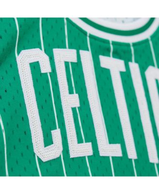 X Dannijo Women's Larry Bird Kelly Green Boston Celtics Fashion Cropped Basketball Jersey