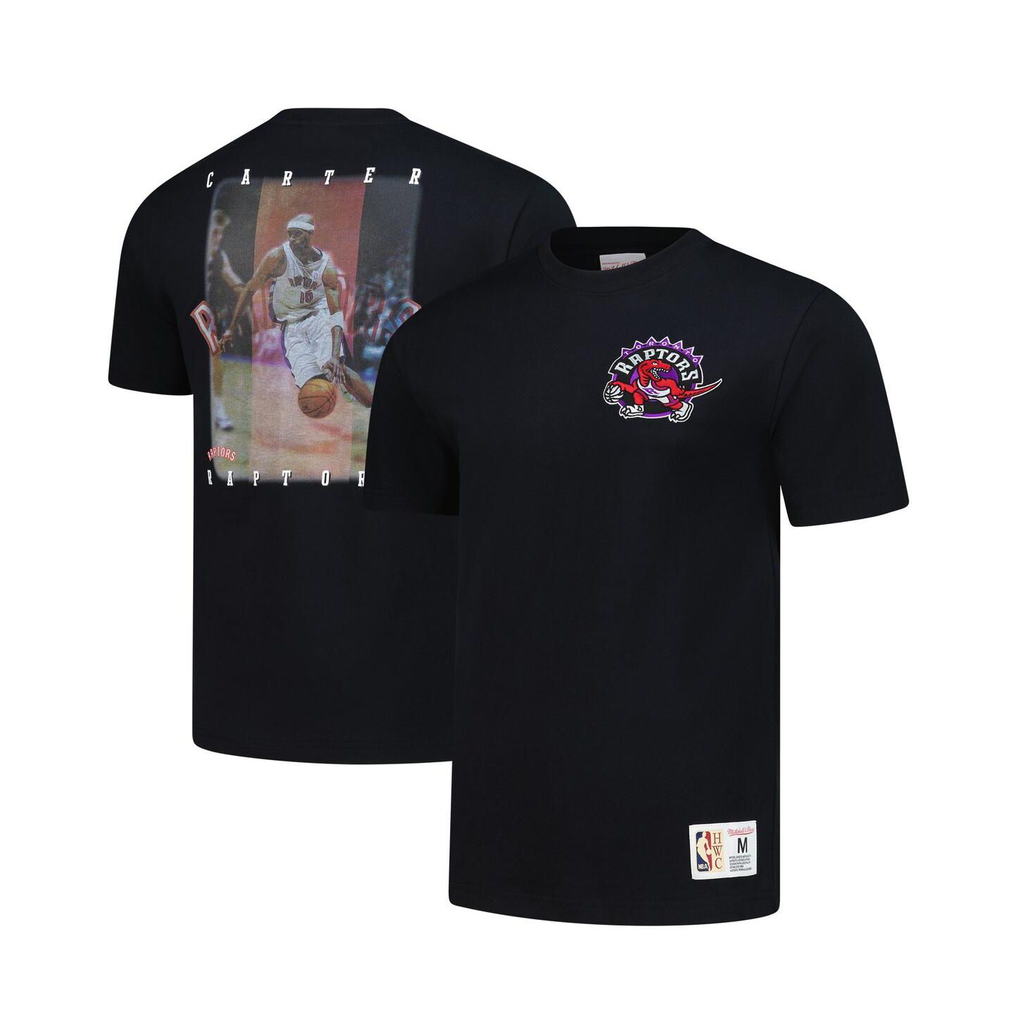 Мужская футболка Mitchell & Ness Vince Carter Black Toronto Raptors Hardwood Classics NBA Legends — фото 1