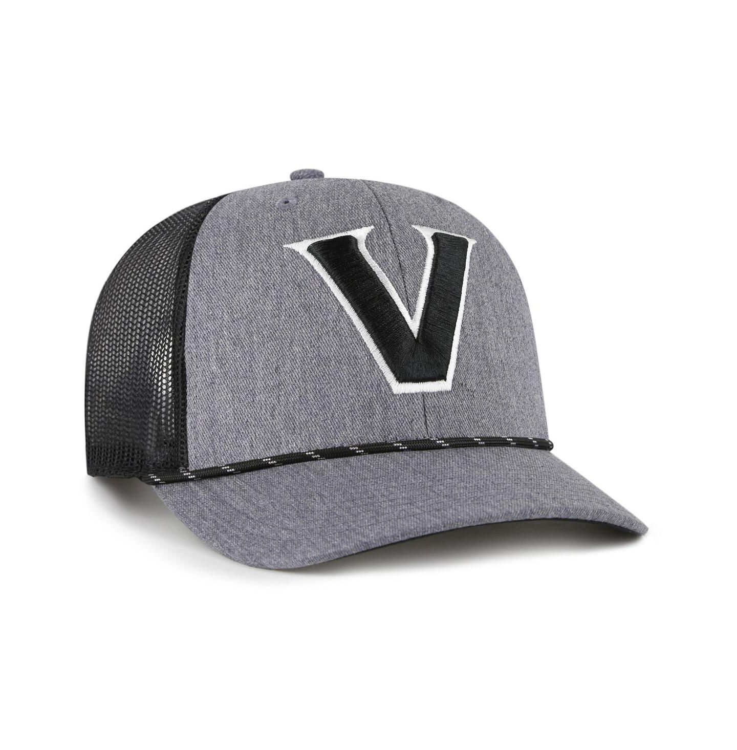 Мужская кепка '47 Brand Gray Vanderbilt Commodores Carbon Rope Adjustable Hat — фото 2