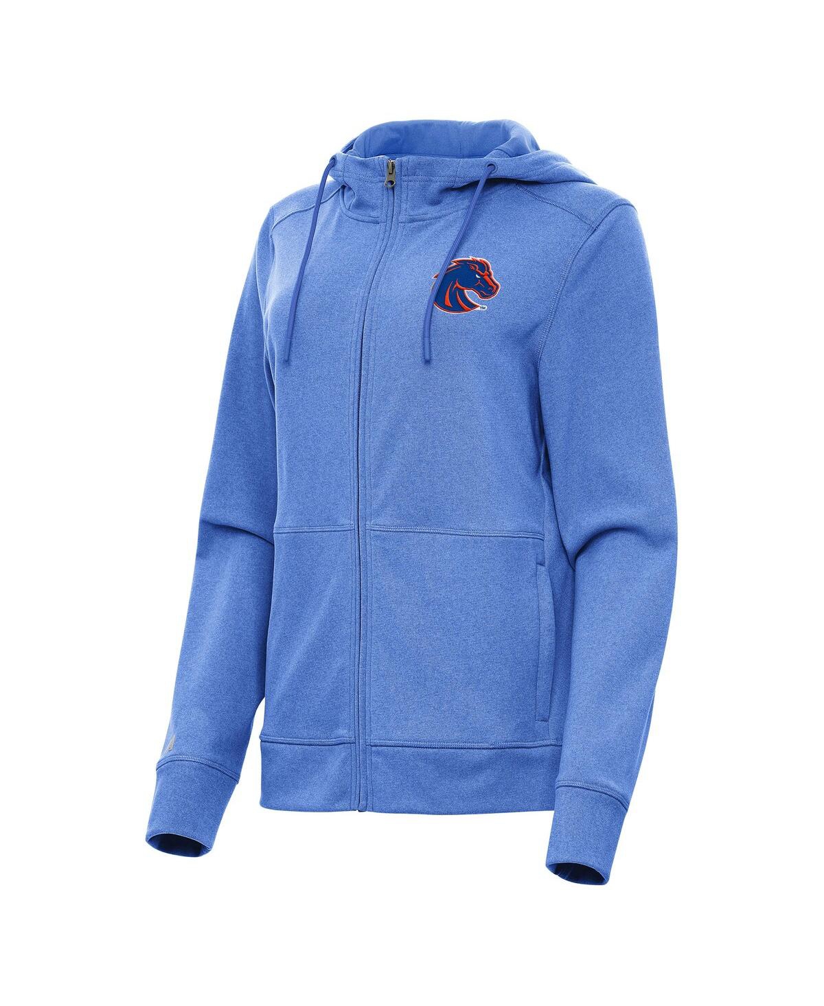 Women's Heather Royal Boise State Broncos Seeker Full-Zip Hoodie - Heather Royal