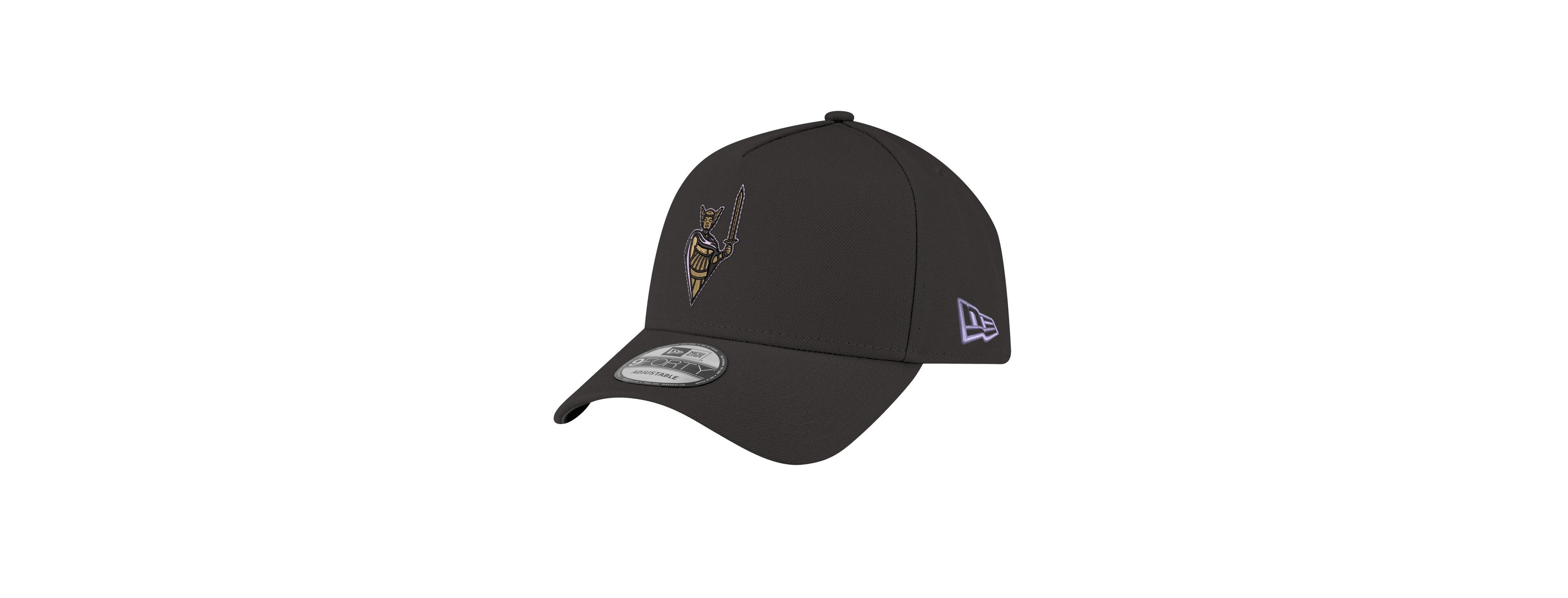 New Era Men's Eclipse Black Golden State Valkyries Core Logo A-Frame 9FORTY Adjustable Hat