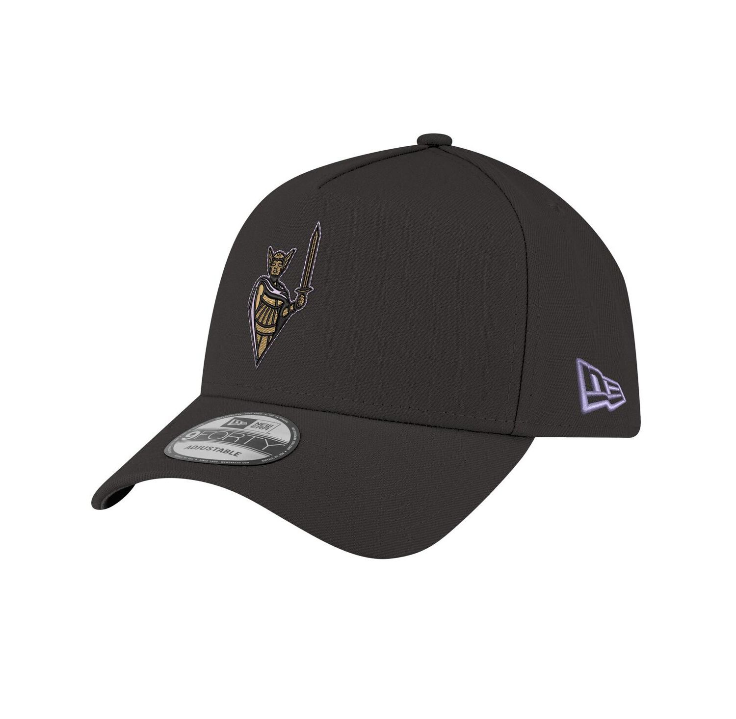 Men's Eclipse Black Golden State Valkyries Core Logo A-Frame 9FORTY Adjustable Hat