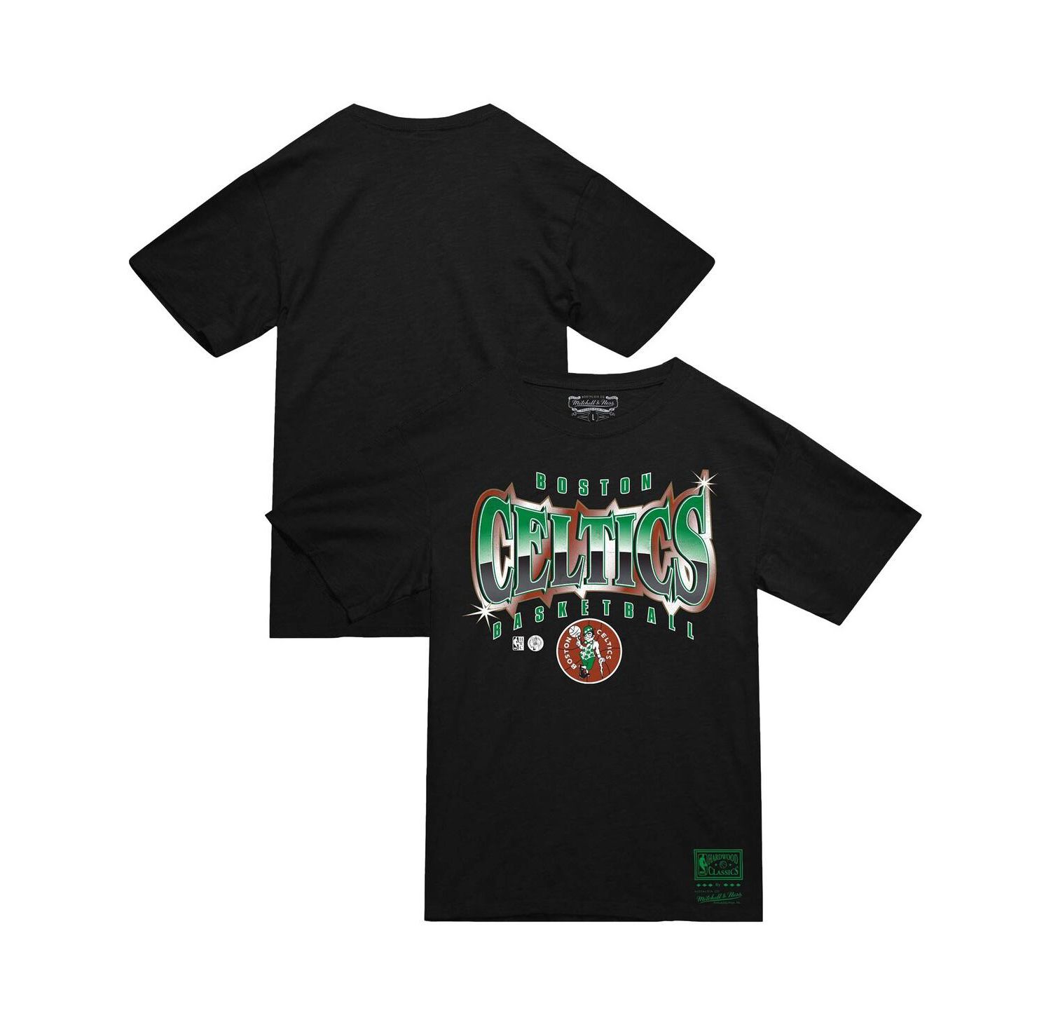 Men's Black Boston Celtics Worldwide Collection Glow Up T-Shirt
