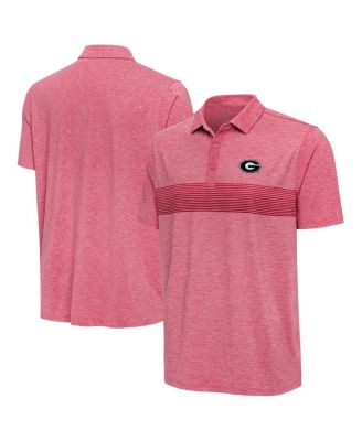 Antigua - Men's Heather Red Georgia Bulldogs Dashing Polo