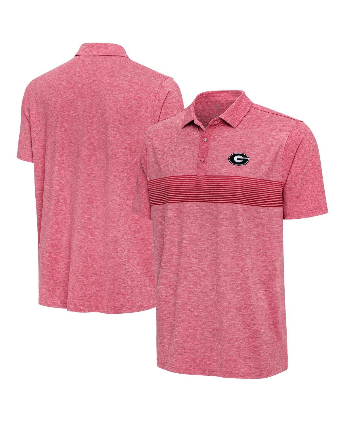 Men's Heather Red Georgia Bulldogs Dashing Polo Shirt - Heather Red