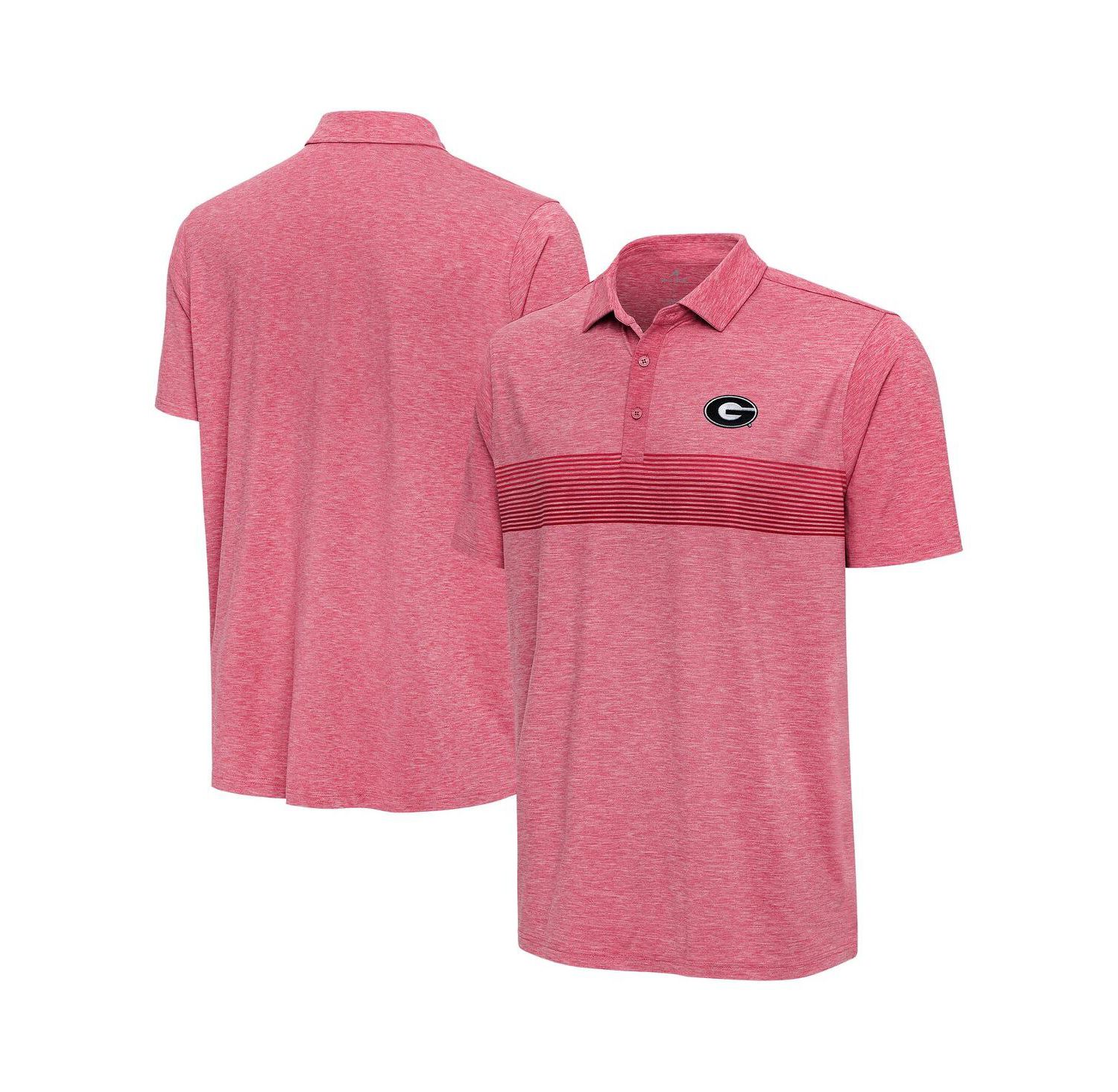 Men's Heather Red Georgia Bulldogs Dashing Polo Shirt