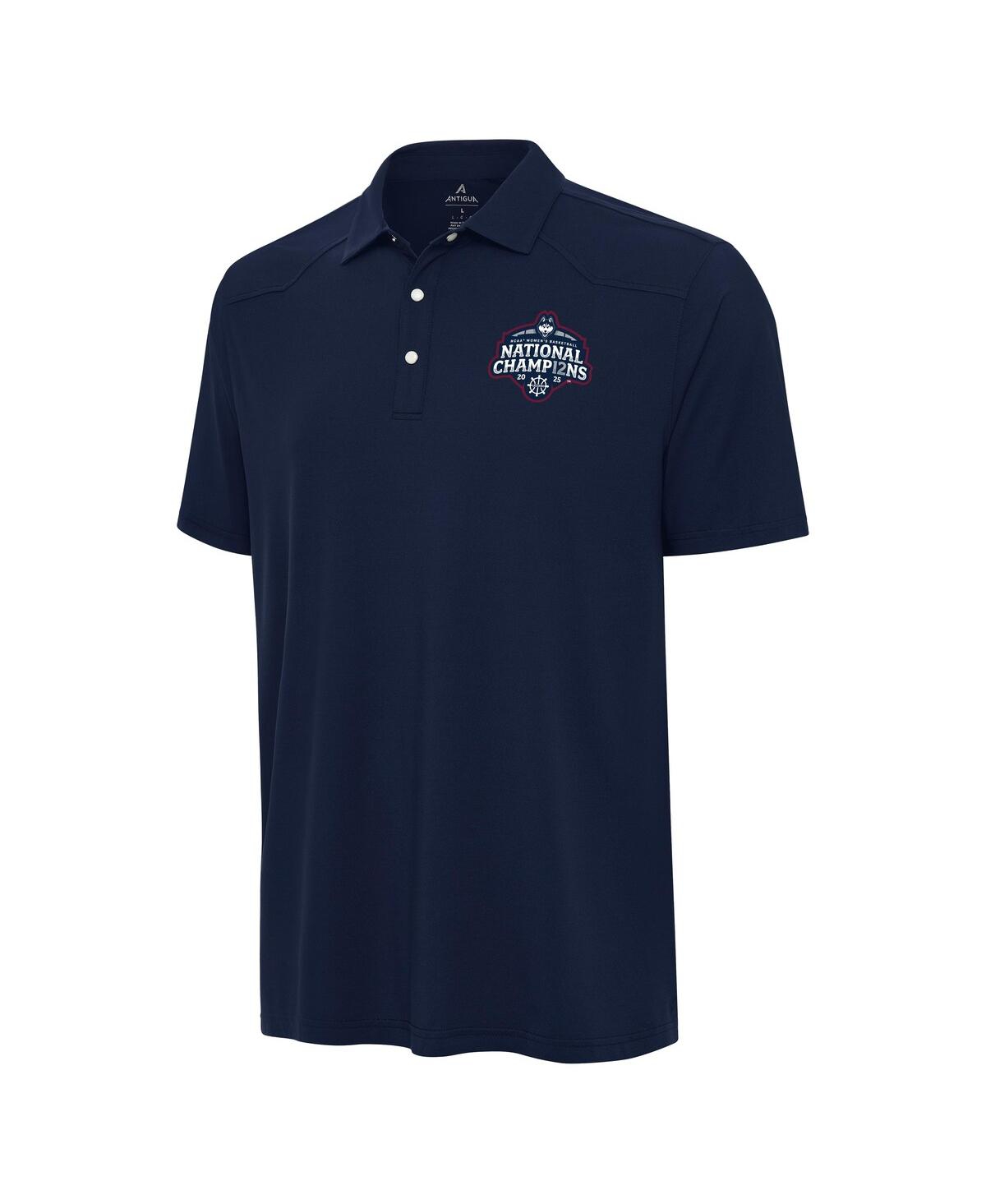 Men's Navy UConn Huskies 2025 Ncaa Women's Basketball National Champions Western Polo Shirt - Navy