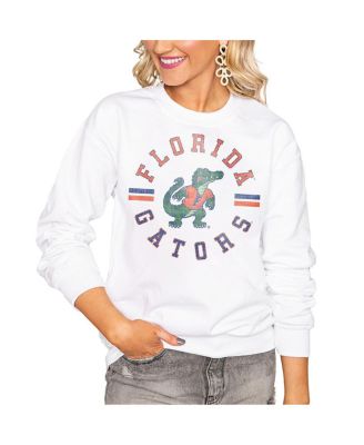 Gameday Couture - Women's White Florida Gators Vintage Days Perfect Pullover Sweatshirt