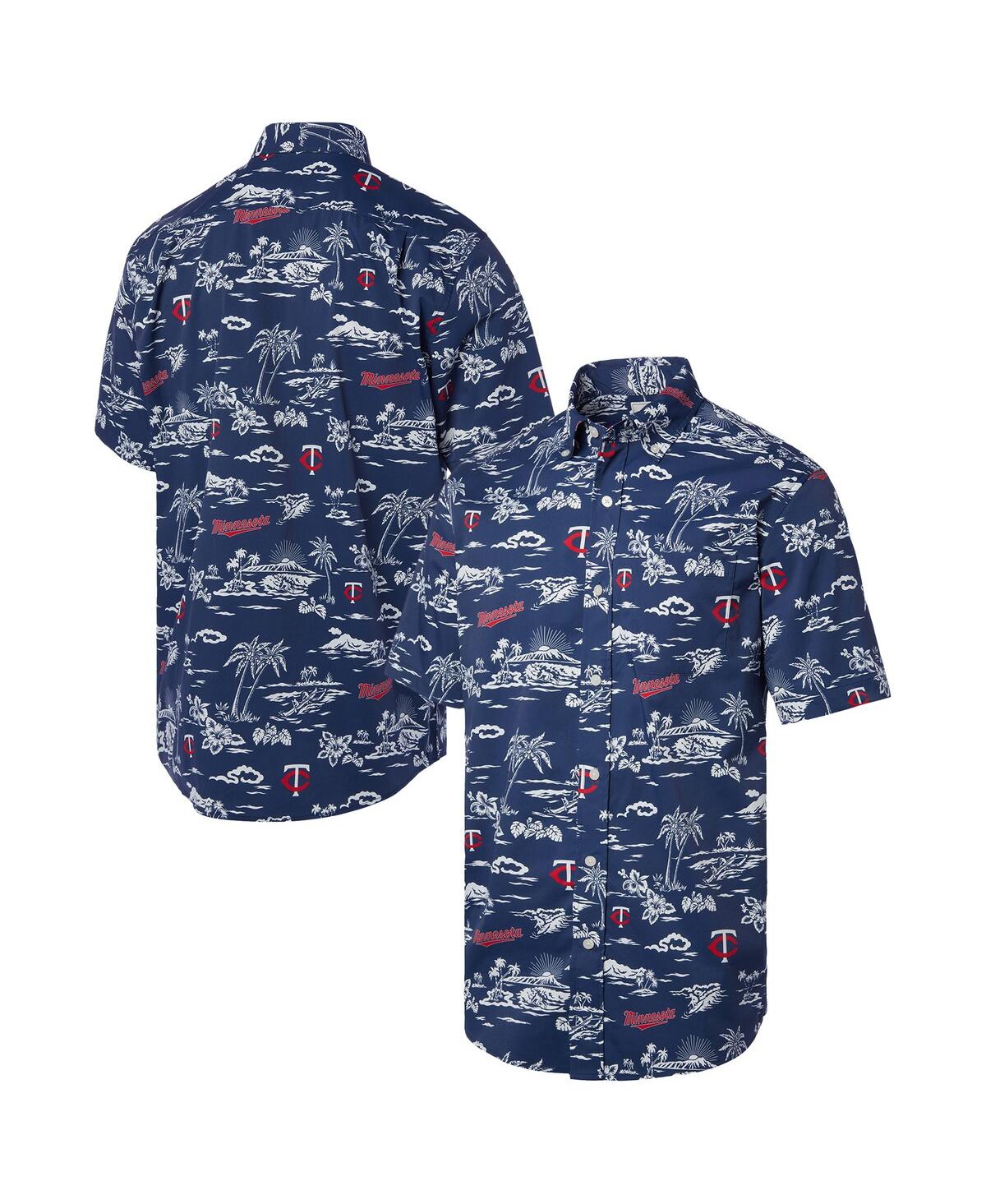 Men's Navy Minnesota Twins Kekai Performance Button-Down Shirt - Navy
