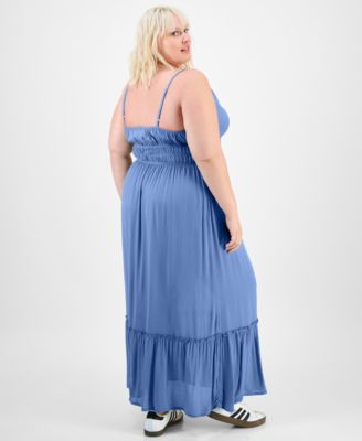 Trendy Plus Tie-Front Maxi Dress