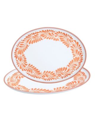 Melamine Oval Platters, Set of 2