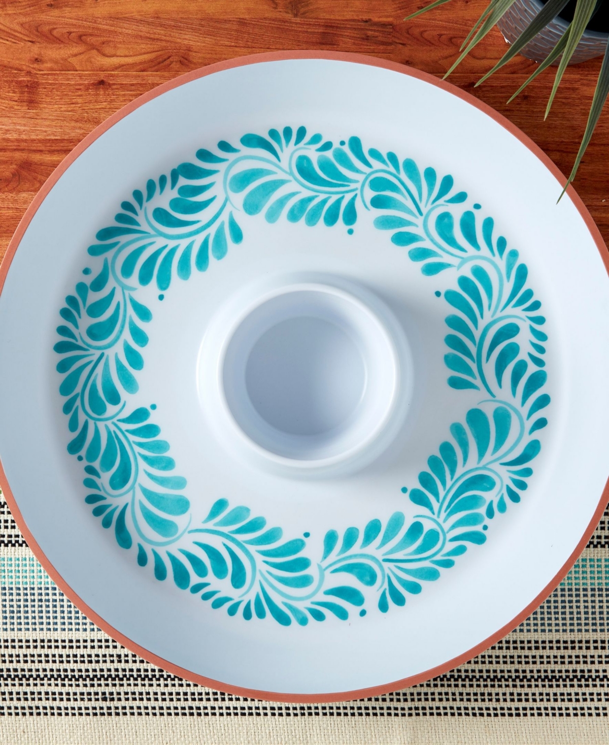 Infuse 16" Melamine Chip And Dip Platter