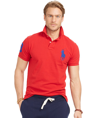 Polo Ralph Lauren Men s Custom Fit Big Pony Mesh Polo Polo Ralph Lauren Men s Custom Fit Big Pony Mesh Polo