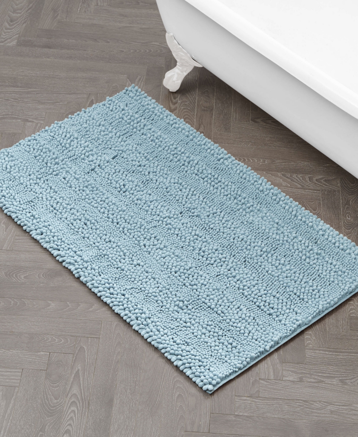 Laura Ashley Astor Chenille Bath Mat, 27" X 45"