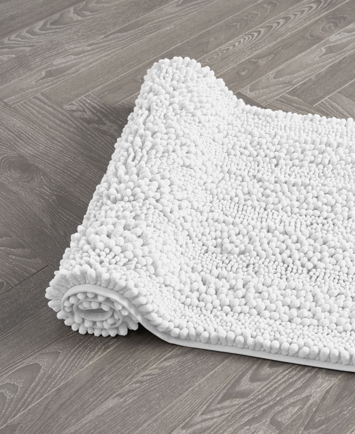 Laura Ashley Astor Chenille Bath Mat, 24" X 60"
