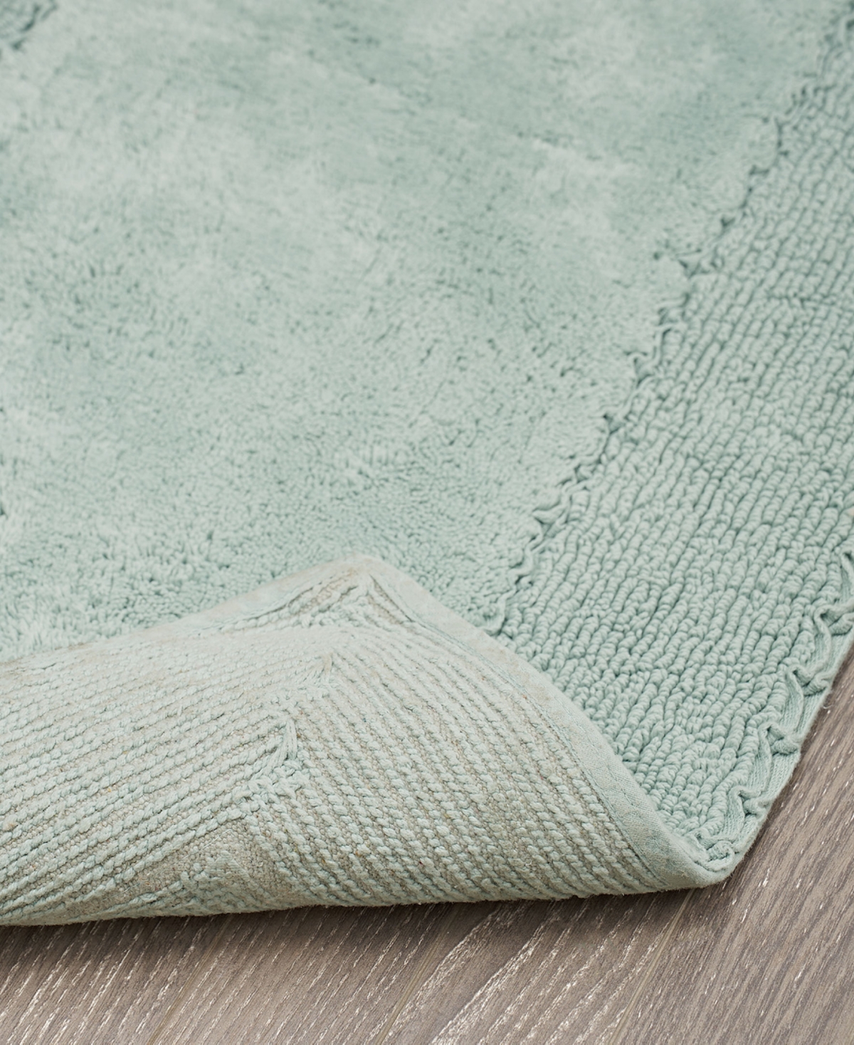 Laura Ashley Cotton Ruffled Bath Rug, 27" X 45"