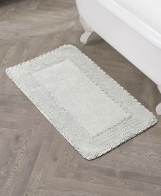 Laura Ashley Cotton Ruffled Bath Rug, 27" x 45"