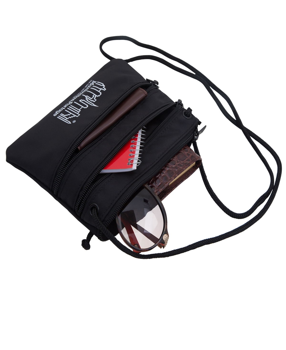 Manhattan Portage Triple Zipper Crossbody Pouch
