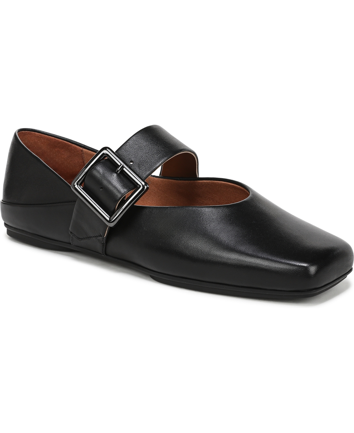 Women's Oakes Square Toe Ballerina Flats - Bordo Red Leather