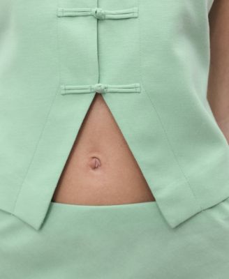 Women's Linen-Blend Suit Vest