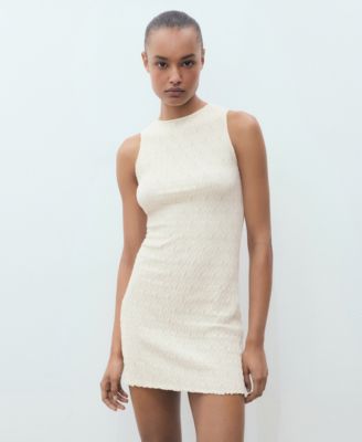 Women's Fitted Textured Knit Dress
