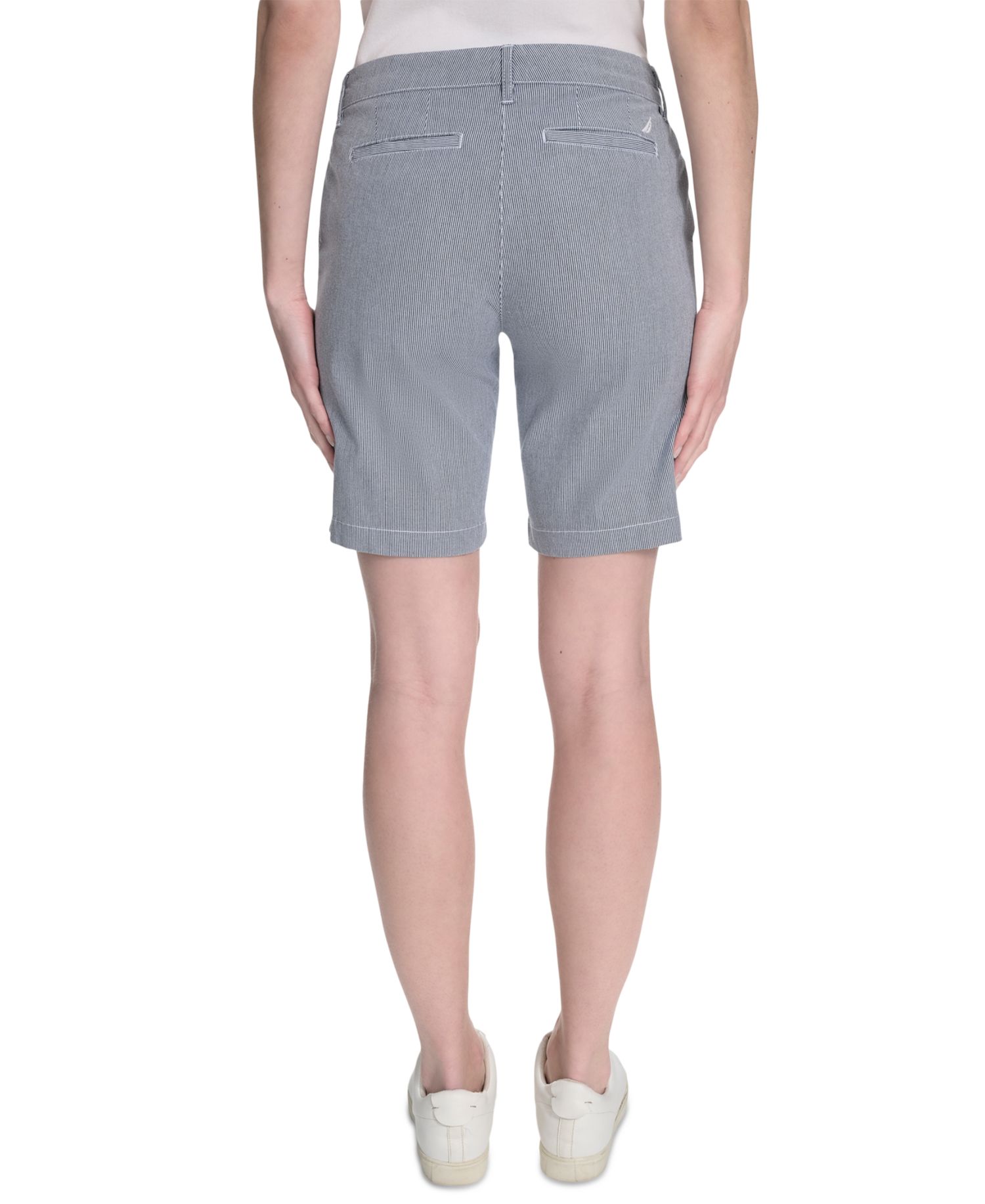 Women's Striped Riviera Mid-Rise Shorts