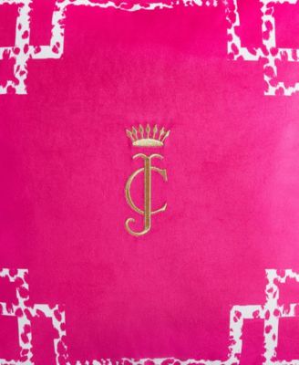 Lattice Embroidered Velvet Decorative Pillow, 20" x 20"