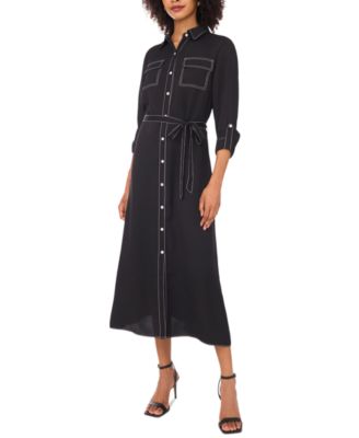 Vince Camuto Womens Contrast Pullover Sweater, Black, A OR Small並行輸入品　送料無料