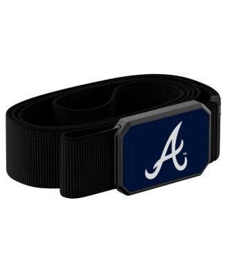 Black Atlanta Braves Belt with Team Color Buckle Belt