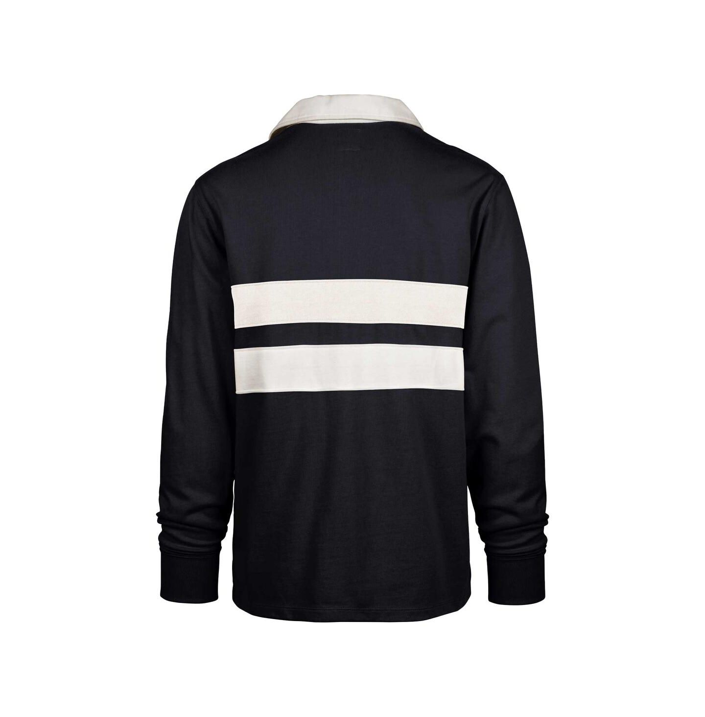 Мужские рубашки '47 Brand Navy North Carolina Tar Heels Clubhouse Knox Thames Long Sleeve Rugby Polo Shirt — фото 3