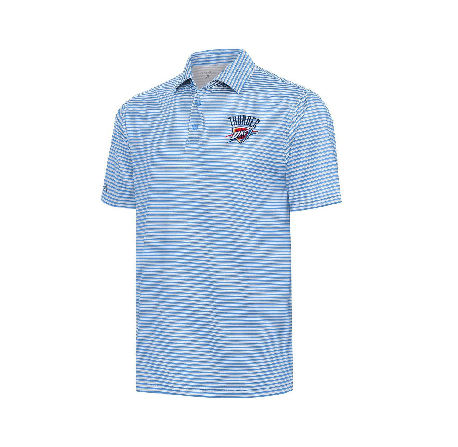 Men's Heather Powder Blue Oklahoma City Thunder Skills Polo Shirt