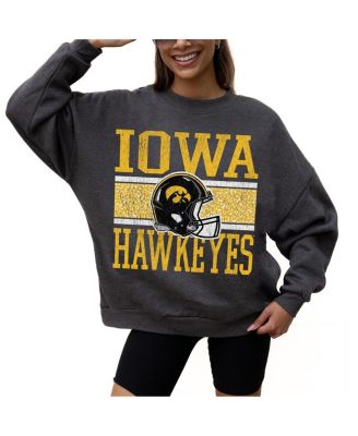 Gameday Couture - Women's Charcoal Iowa Hawkeyes Premium Fleece Pullover Sweatshirt