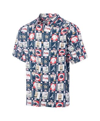 Men's&nbsp;Navy Atlanta Braves Champions Scenic Button-Up Shirt