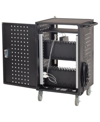 30-Bay Charging Cart, Black
