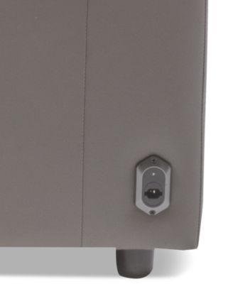 Thandler 5-Pc. Leather L Sectional with 3 Power Recliners and Drop Down Table, Exclusively at Macy's