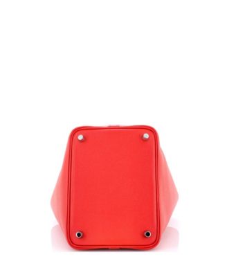 Pre-Owned Hermes PM Picotin Lock Bag Tressage Epsom