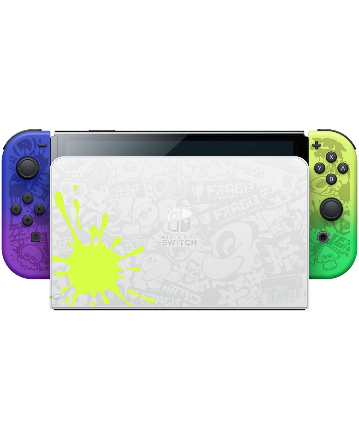 Nintendo Switch Oled Console Splatoon 3 Special Edition with MightySkins Console and Controller Skin Voucher