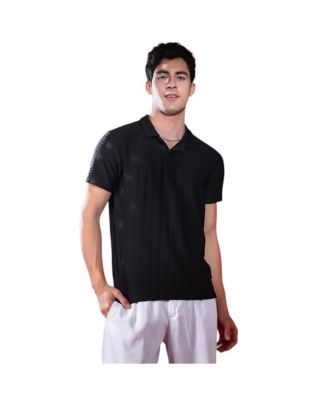 Men's Onyx Black Hive Polo T-Shirt