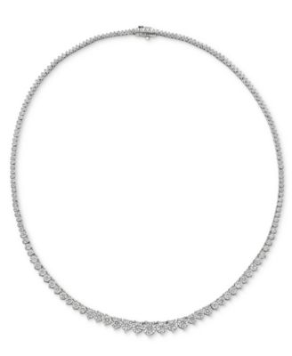 Macy's - Diamond Graduated 18" Tennis Necklace (5 ct. t.w.)