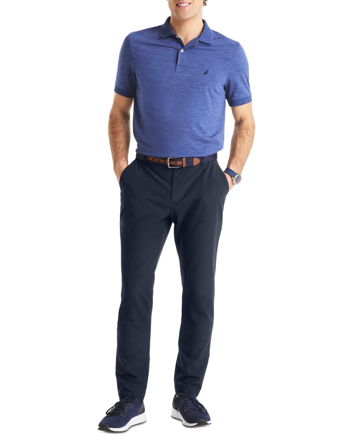 Nautica Men's Flat-Front Performance Pants