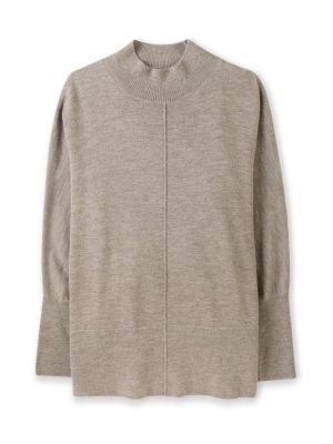 Women's Drape Funnel Neck Sweater