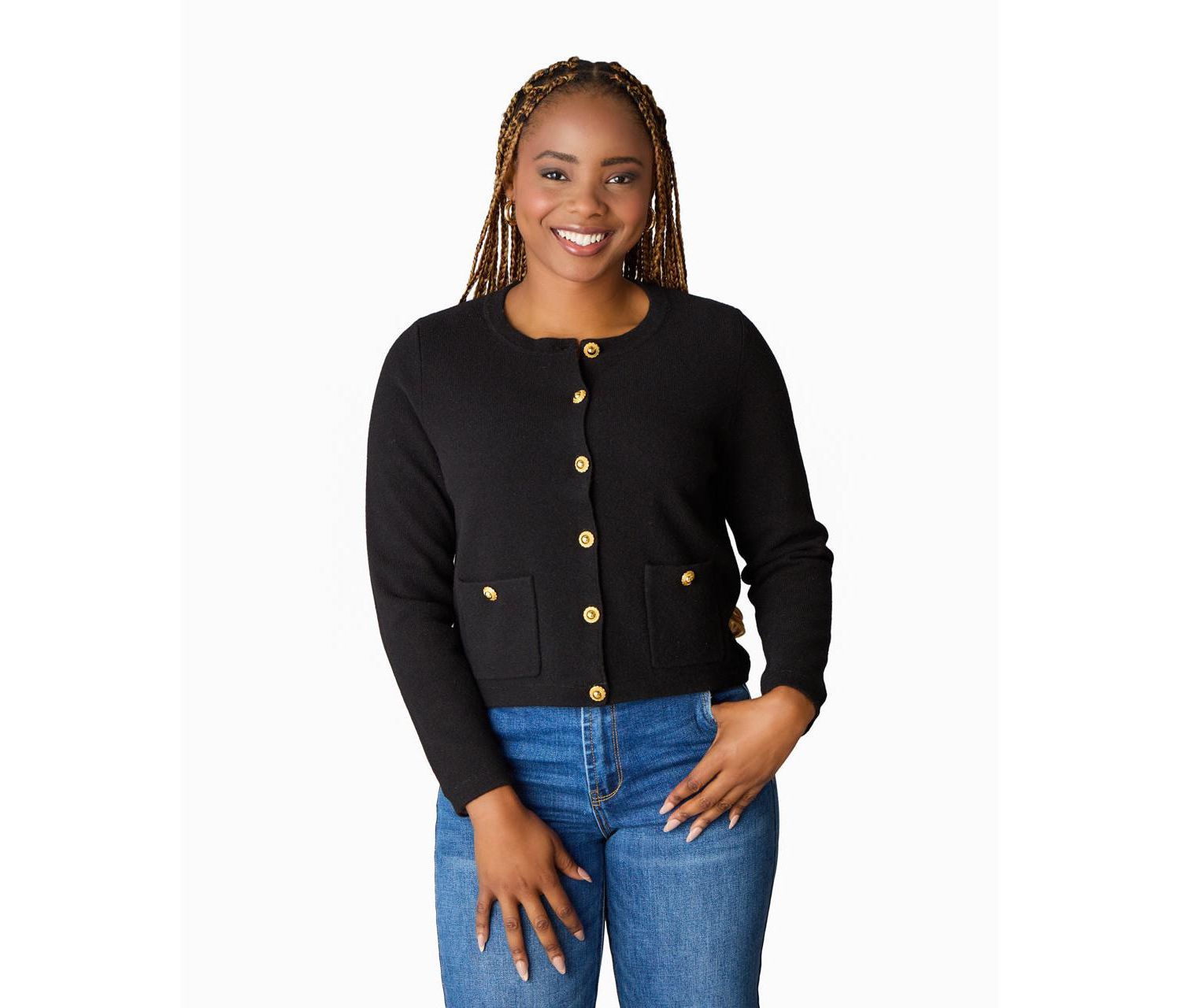 Women's Itch-Free Merino Wool Button Cardigan with Soft Lining