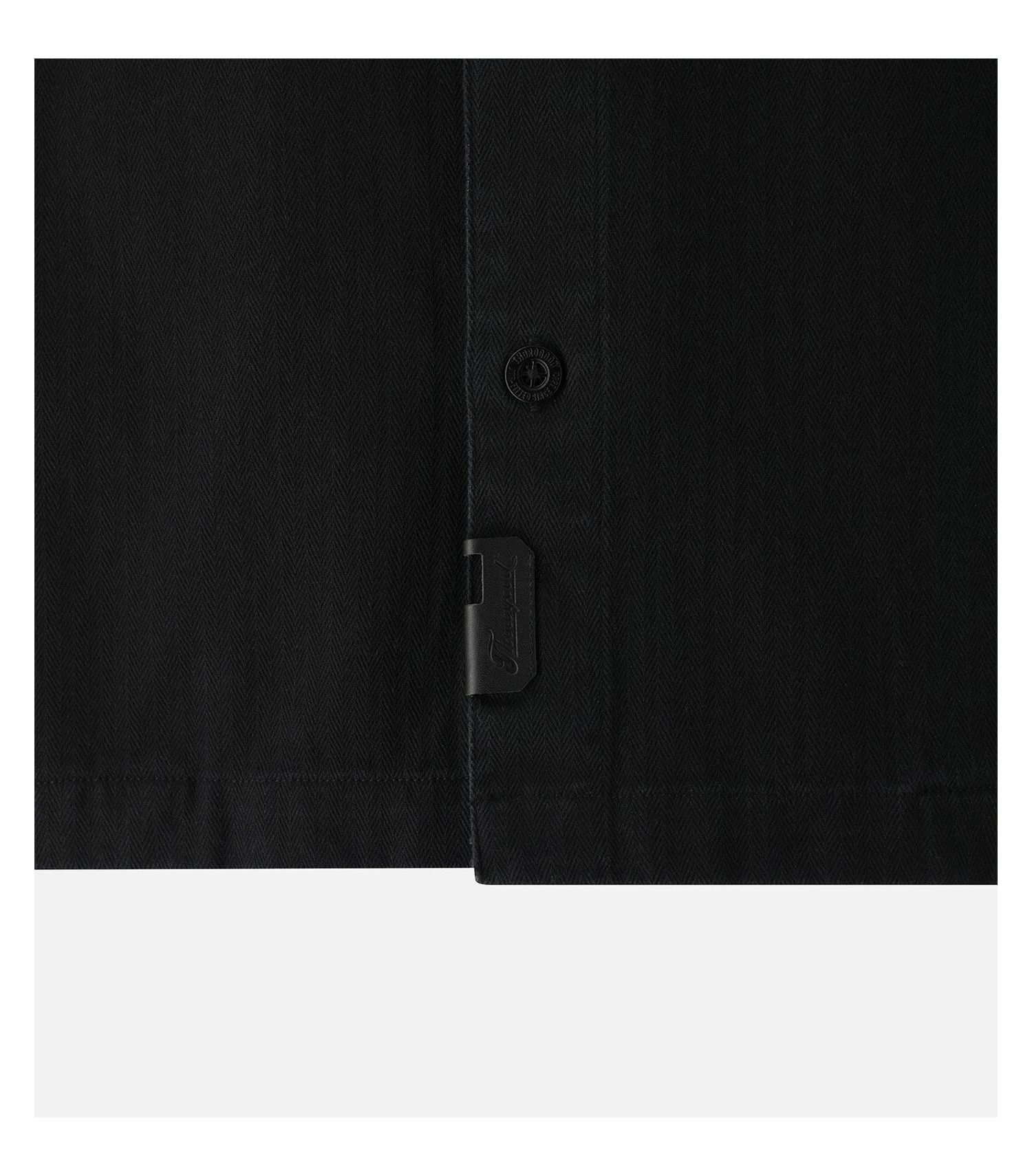 Men's Stone Wash Herringbone Button Up Overshirt