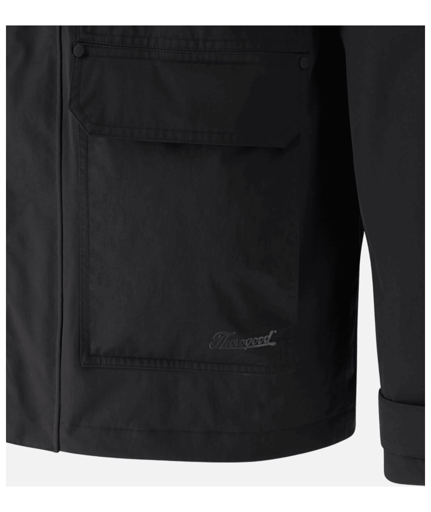 Мужская куртка Thorogood Waterproof Rain Jacket with Hood, цвет: Чёрный — фото 7